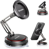 SYNCWIRE 3-Axis MagSafe Car Mount Matte Black | 360° Magnetic Phone Holder